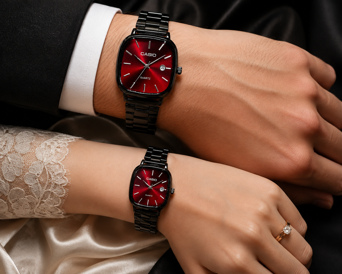 ⌚❤️ ساعة كاسيو للأزواج – هدية الحب المثالية ❤️⌚ 💕 لأن أجمل اللحظات تُعاش معًا 💕