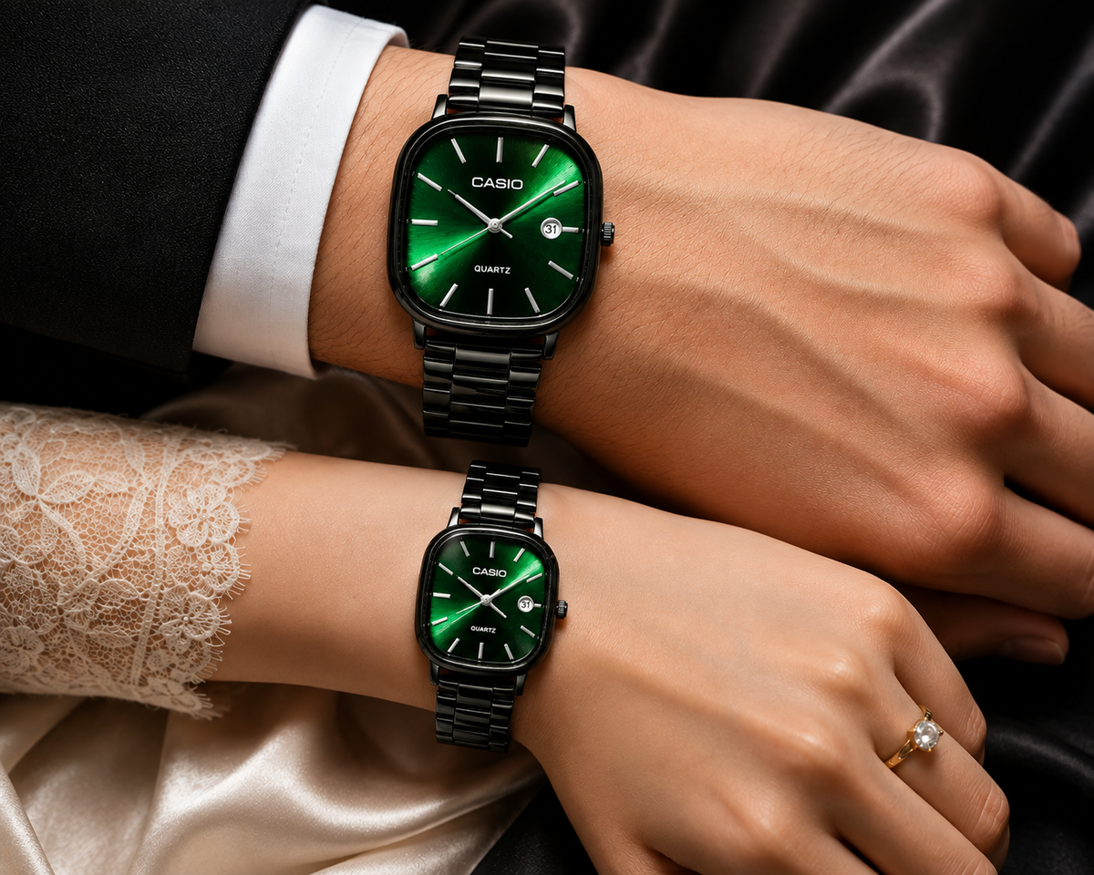 ⌚❤️ ساعة كاسيو للأزواج – هدية الحب المثالية ❤️⌚ 💕 لأن أجمل اللحظات تُعاش معًا 💕