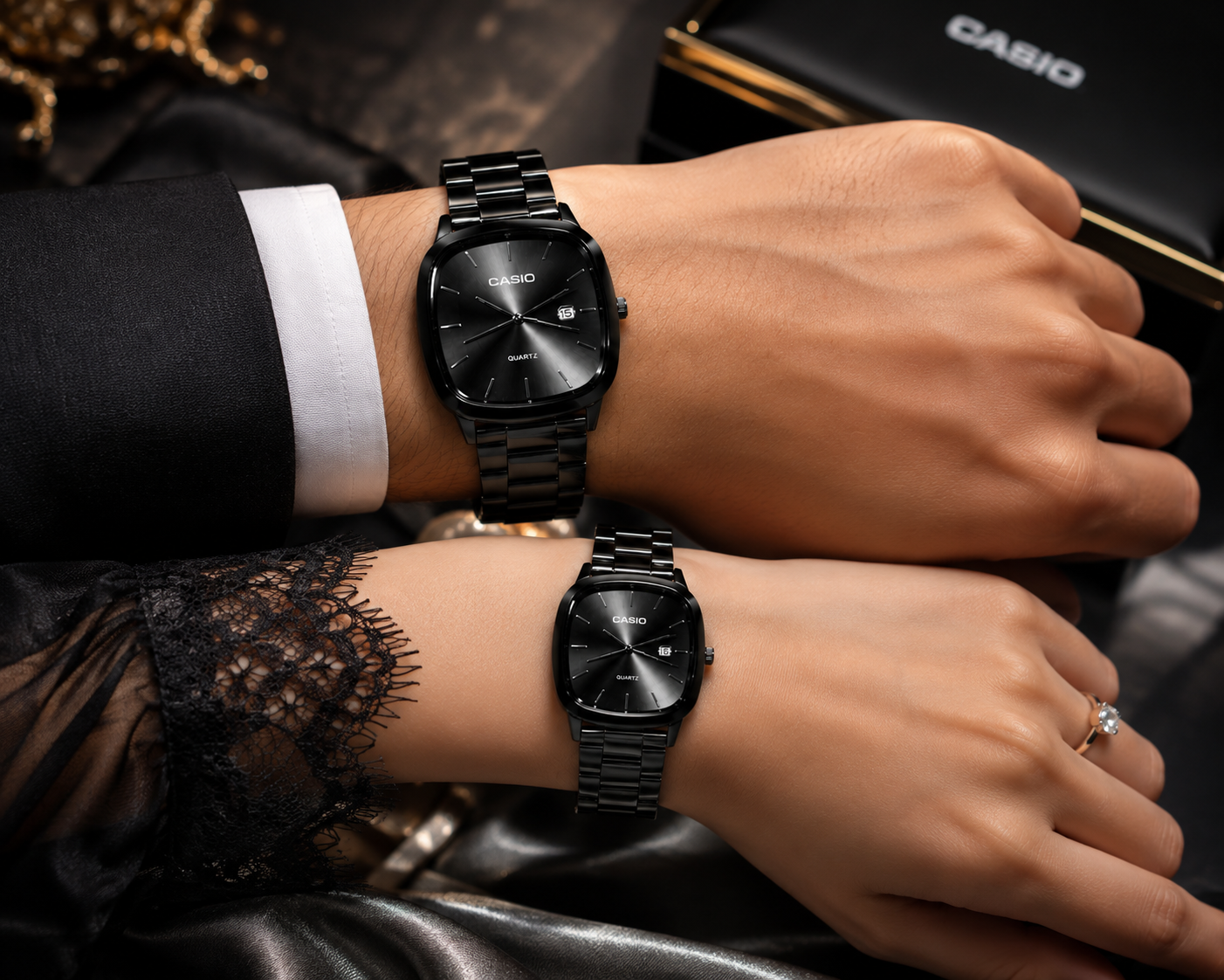 ⌚❤️ ساعة كاسيو للأزواج – هدية الحب المثالية ❤️⌚ 💕 لأن أجمل اللحظات تُعاش معًا 💕